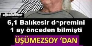 1 ay önceden söylemiş ve bilmişti. Yeni bir bölgeyi işaret etti bu sefer