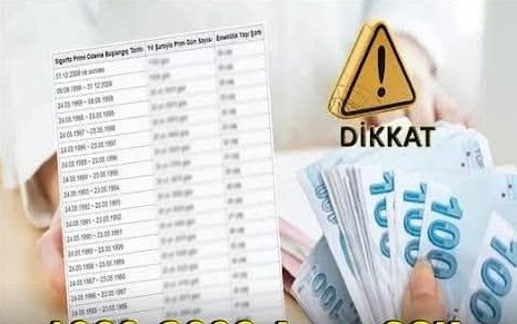 SSK başlangıcı 1999,2005,2008 olanlar için yeni haaber