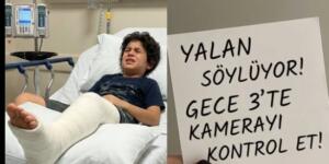 Oğlumun bacağı kırıldıktan sonra ona bakmak için hastaneye gittim